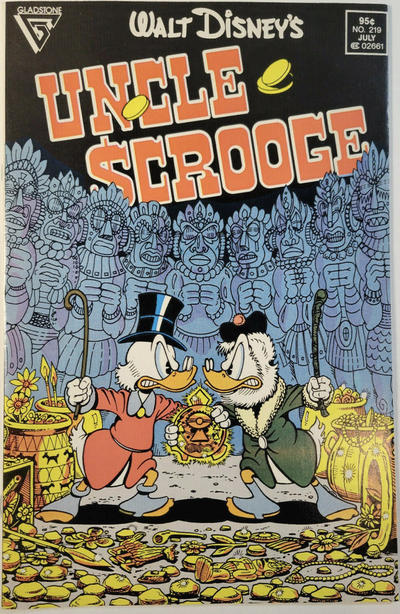 Cover for Walt Disney's Uncle Scrooge (Gladstone, 1986 series) #219 [Newsstand - Brown Canes]