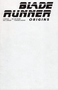 Cover Thumbnail for Blade Runner Origins (Titan, 2021 series) #1 [Cover F - Blank Sketch Cover]