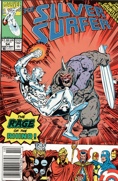 Cover for Silver Surfer (Marvel, 1987 series) #54 [Newsstand]