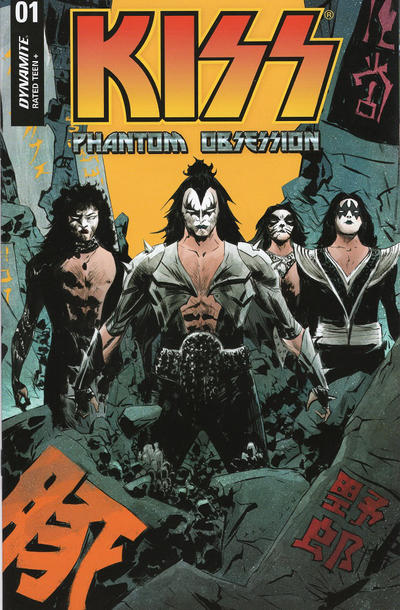 Cover for KISS: Phantom Obsession (Dynamite Entertainment, 2021 series) #1 [Cover A Jae Lee]