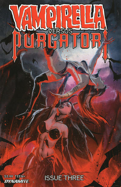 Cover for Vampirella versus Purgatori (Dynamite Entertainment, 2021 series) #3 [Cover D Szymon Kudranski]