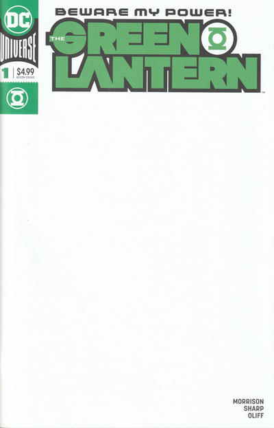 Cover for The Green Lantern (DC, 2019 series) #1 [Blank Sketch Variant Cover]