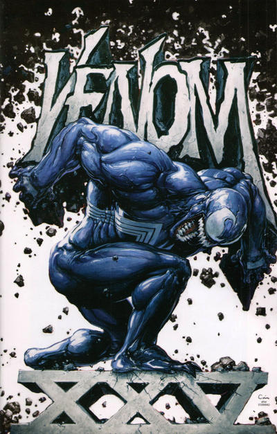 Cover for Venom (Marvel, 2018 series) #25 (190) [KRS Comics / Black Flag Comics Exclusive - Cover A - Clayton Crain]