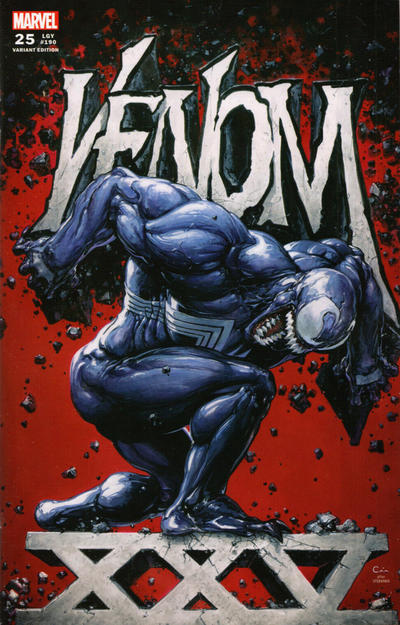 Cover for Venom (Marvel, 2018 series) #25 (190) [KRS Comics / Black Flag Comics Exclusive - Cover C - Clayton Crain Red Cover]