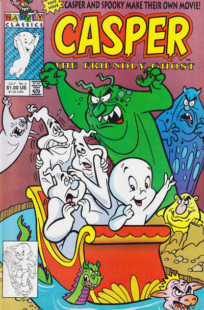 Cover for Casper the Friendly Ghost (Harvey, 1991 series) #3 [Direct]