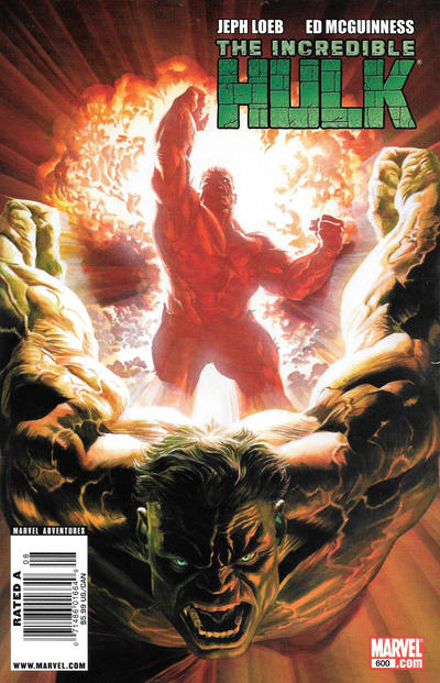 Cover for Incredible Hulk (Marvel, 2009 series) #600 [Newsstand]