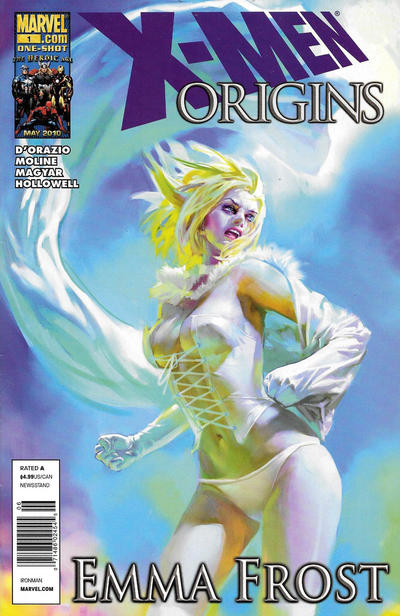 Cover for X-Men Origins: Emma Frost (Marvel, 2010 series) #1 [Newsstand]