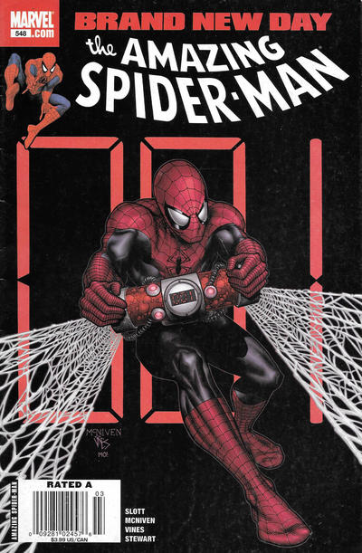 Cover for The Amazing Spider-Man (Marvel, 1999 series) #548 [Newsstand]
