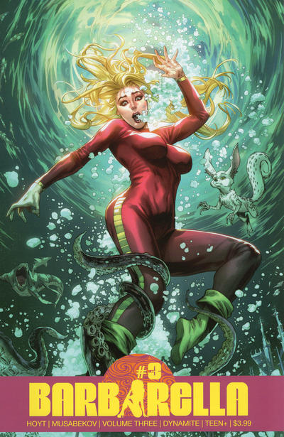 Cover for Barbarella (Dynamite Entertainment, 2021 series) #3 [Incentive Cover Mike Krome]