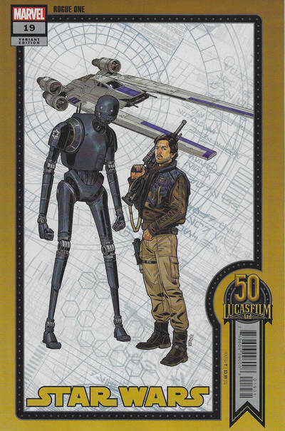Cover for Star Wars (Marvel, 2020 series) #19 [Lucasfilm 50th Anniversary Cover Rogue One]