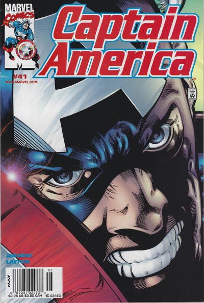 Cover for Captain America (Marvel, 1998 series) #41 [Newsstand]