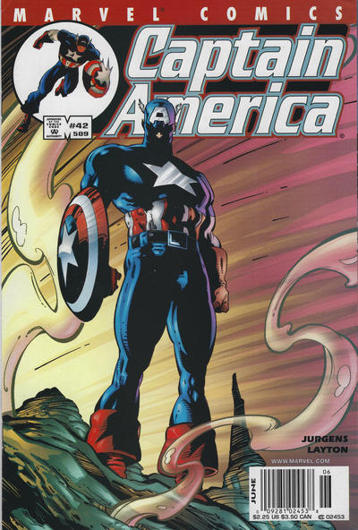 Cover for Captain America (Marvel, 1998 series) #42 (509) [Newsstand]