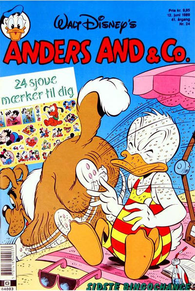 Cover for Anders And & Co. (Egmont, 1949 series) #24/1989