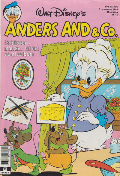 Cover for Anders And & Co. (Egmont, 1949 series) #45/1989