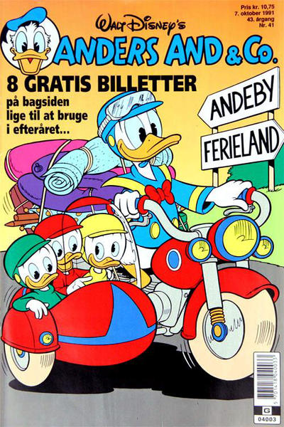 Cover for Anders And & Co. (Egmont, 1949 series) #41/1991