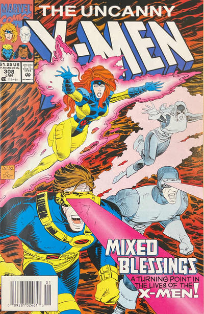 Cover for The Uncanny X-Men (Marvel, 1981 series) #308 [Newsstand]