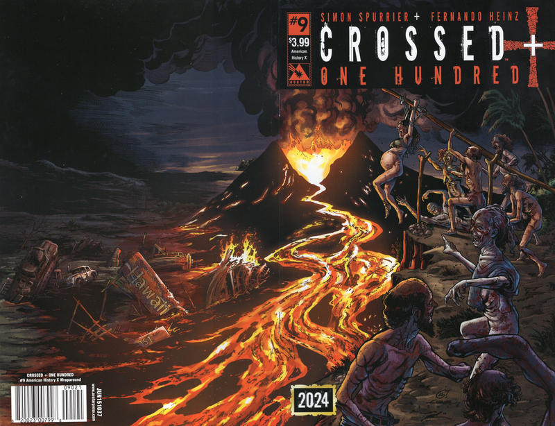 Cover for Crossed Plus One Hundred (Avatar Press, 2014 series) #9 [American History X Wraparound Cover - Gabriel Andrade]