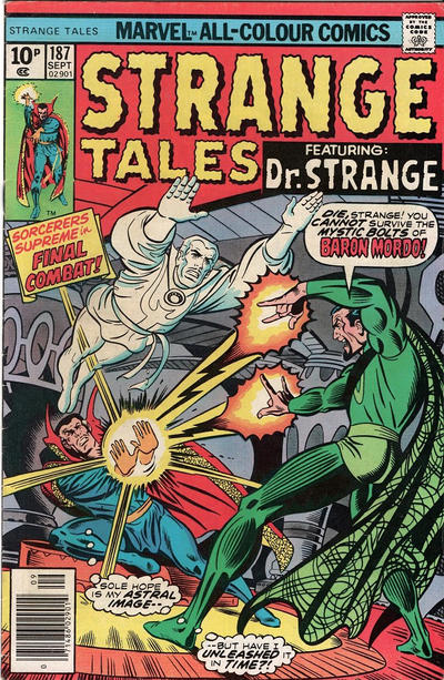 Cover for Strange Tales (Marvel, 1973 series) #187 [British]