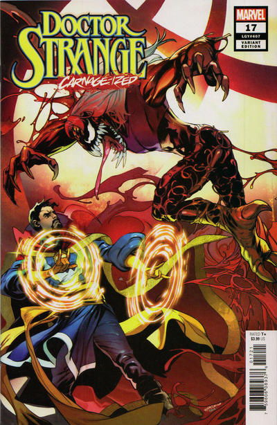 Cover for Doctor Strange (Marvel, 2018 series) #17 [Emanuela Lupacchino 'Carnage-ized']