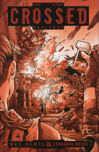 Cover Thumbnail for Crossed Badlands (Avatar Press, 2012 series) #90 [Incentive Red Crossed Cover - Christian Zanier]