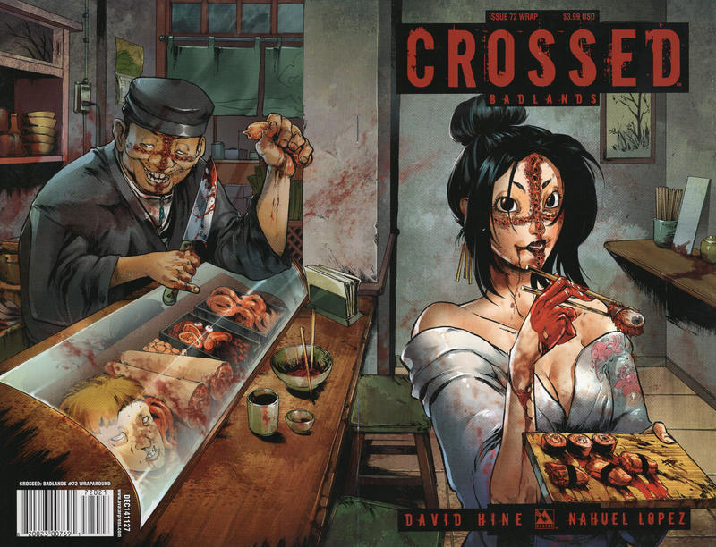 Cover for Crossed Badlands (Avatar Press, 2012 series) #72 [Wraparound Cover - Fernando Heinz]