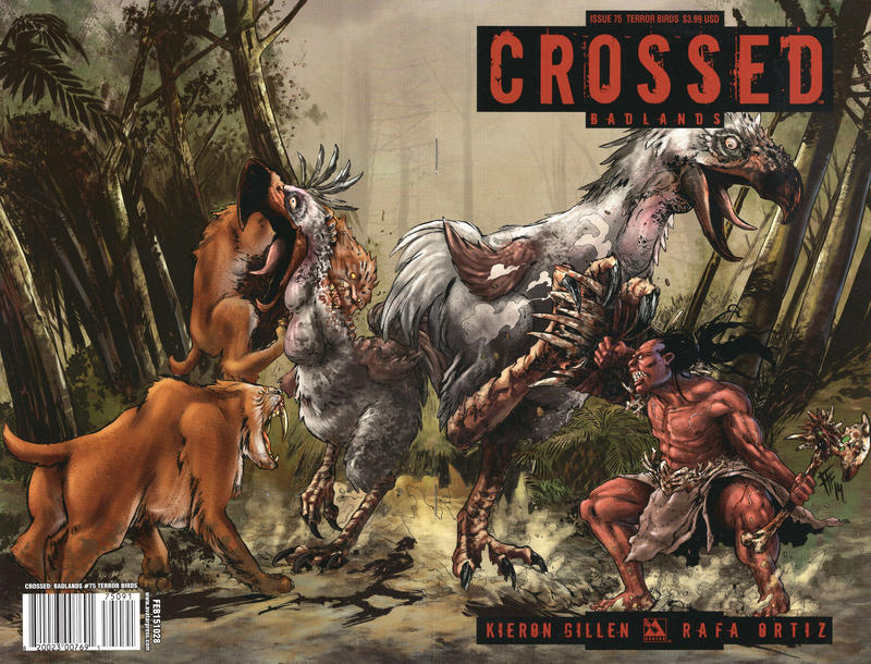 Cover for Crossed Badlands (Avatar Press, 2012 series) #75 [Terror Birds Wraparound Cover - Fernando Heinz]