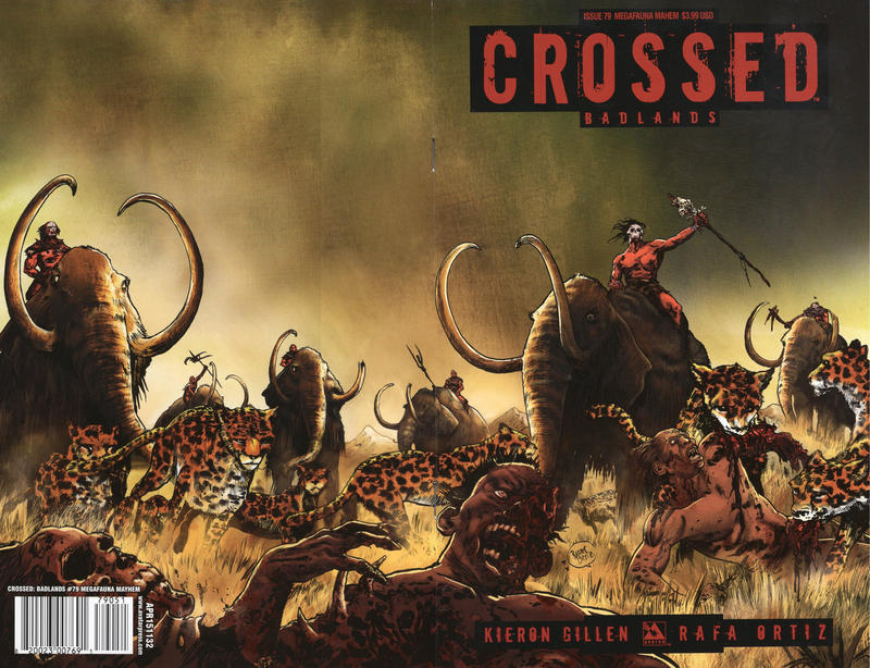 Cover for Crossed Badlands (Avatar Press, 2012 series) #79 [Megafauna Mayhem Variant - Rafael Ortiz]