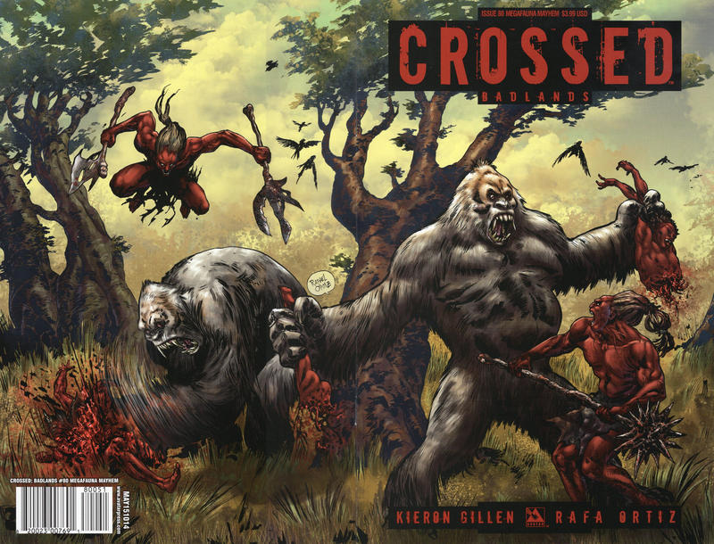 Cover for Crossed Badlands (Avatar Press, 2012 series) #80 [Megafauna Mayhem Variant - Rafael Ortiz]