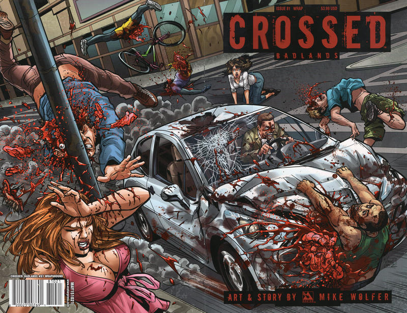 Cover for Crossed Badlands (Avatar Press, 2012 series) #81 [Wraparound Cover - Nahuel Lopez]