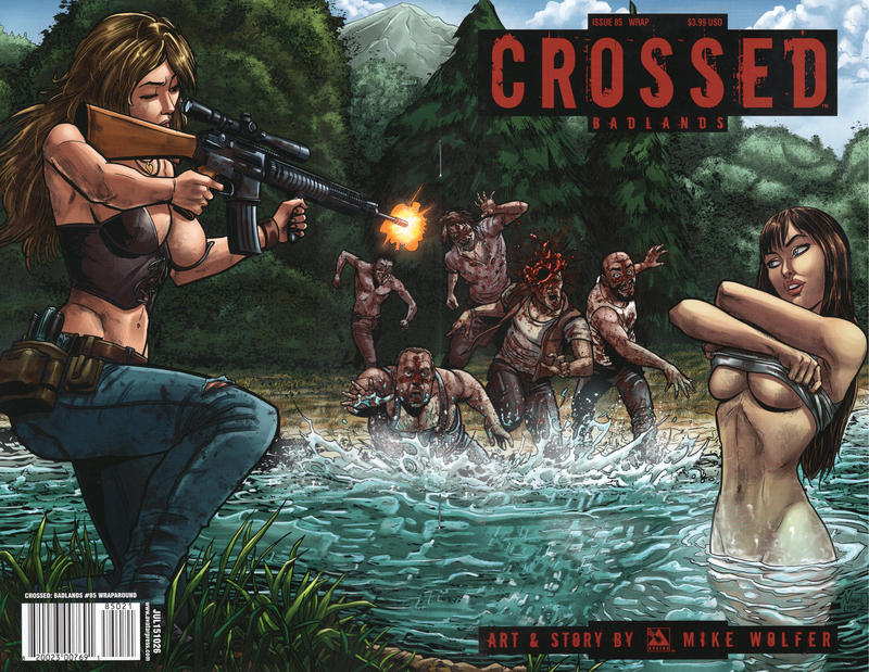 Cover for Crossed Badlands (Avatar Press, 2012 series) #85 [Wraparound Cover - Nahuel Lopez]