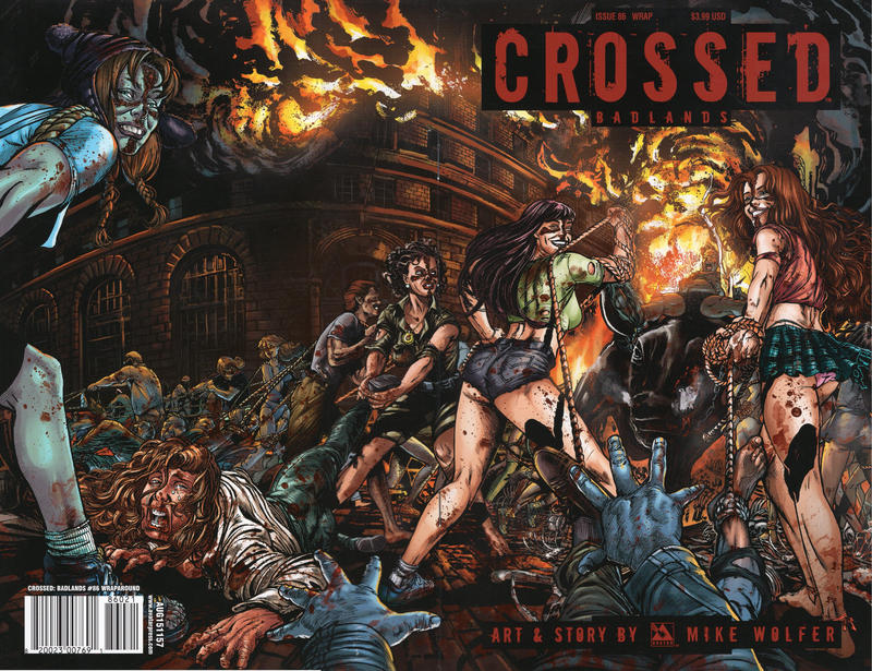 Cover for Crossed Badlands (Avatar Press, 2012 series) #86 [Wraparound Cover - Ignacio Calero]