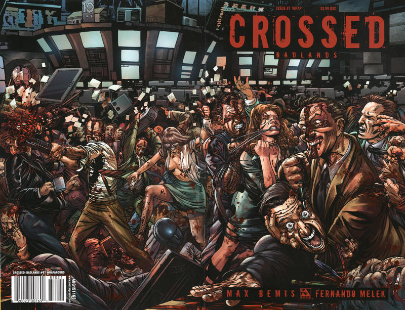 Cover for Crossed Badlands (Avatar Press, 2012 series) #87 [Wraparound Cover - Ignacio Calero]