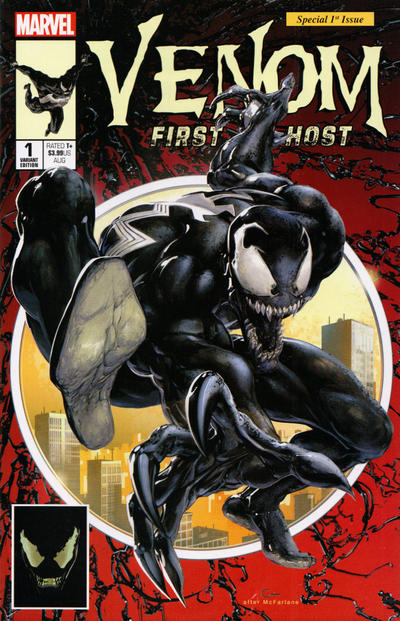 Cover for Venom: First Host (Marvel, 2018 series) #1 [Scorpion Comics Exclusive - Clayton Crain]