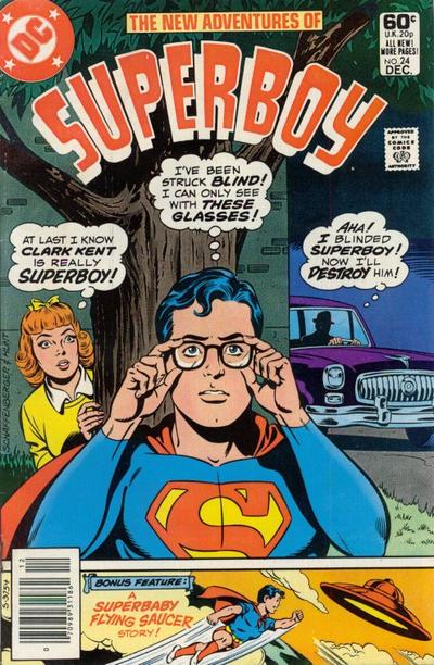 Cover for The New Adventures of Superboy (DC, 1980 series) #24 [Newsstand]