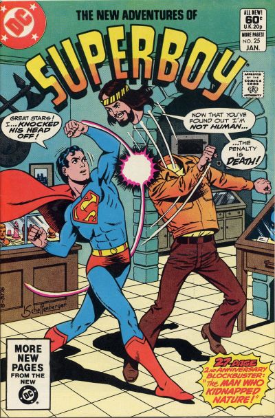 Cover for The New Adventures of Superboy (DC, 1980 series) #25 [Direct]