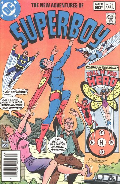 Cover for The New Adventures of Superboy (DC, 1980 series) #28 [Newsstand]