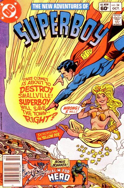 Cover for The New Adventures of Superboy (DC, 1980 series) #34 [Newsstand]