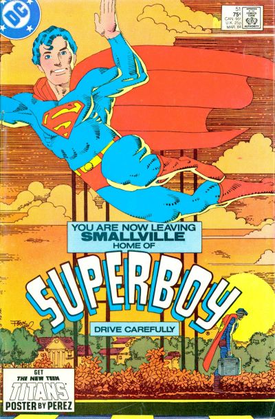 Cover for The New Adventures of Superboy (DC, 1980 series) #51 [Direct]