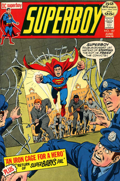 Cover for Superboy (DC, 1949 series) #187