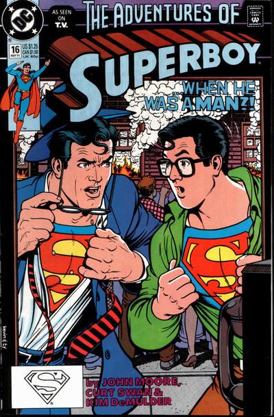 Cover for Superboy (DC, 1990 series) #16 [Direct]