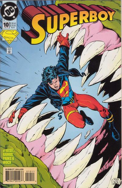 Cover for Superboy (DC, 1994 series) #10 [Direct Sales]