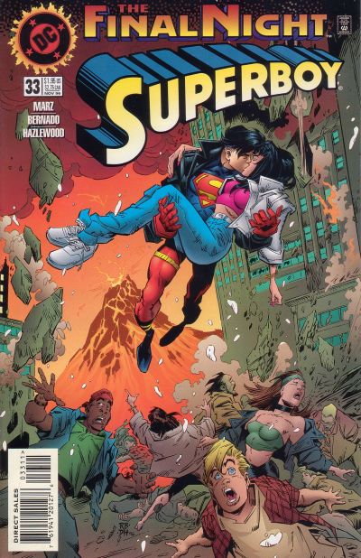 Cover for Superboy (DC, 1994 series) #33 [Direct Sales]