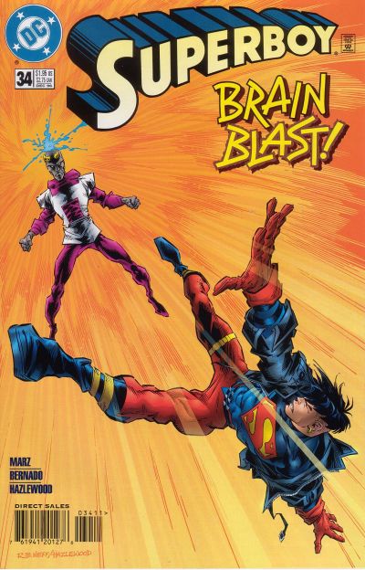 Cover for Superboy (DC, 1994 series) #34 [Direct Sales]