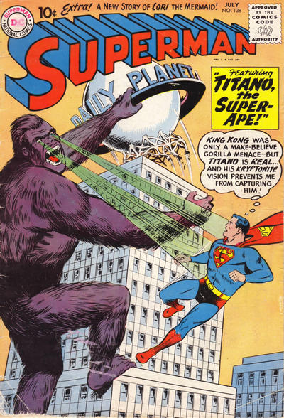 Cover for Superman (DC, 1939 series) #138
