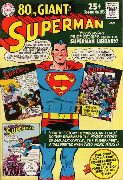 Cover for Superman (DC, 1939 series) #183
