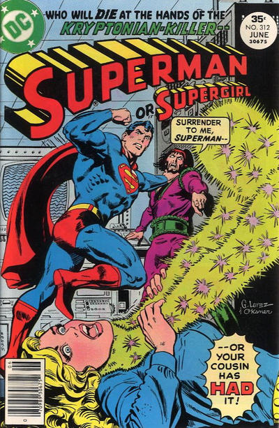 Cover for Superman (DC, 1939 series) #312