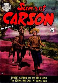 Cover Thumbnail for Sunset Carson Comics (Charlton, 1951 series) #1