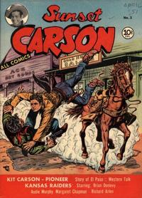 Cover Thumbnail for Sunset Carson Comics (Charlton, 1951 series) #2