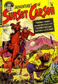 Cover Thumbnail for Sunset Carson Comics (Charlton, 1951 series) #4