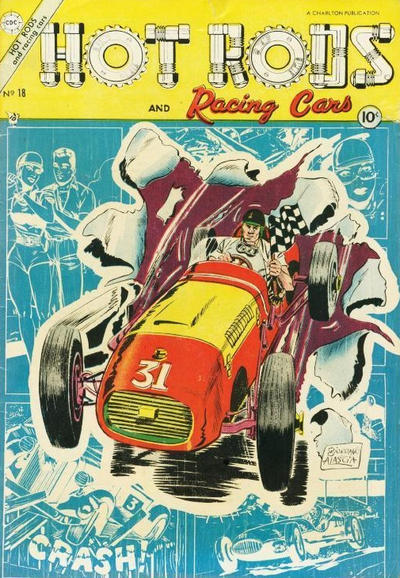 Cover for Hot Rods and Racing Cars (Charlton, 1951 series) #18
